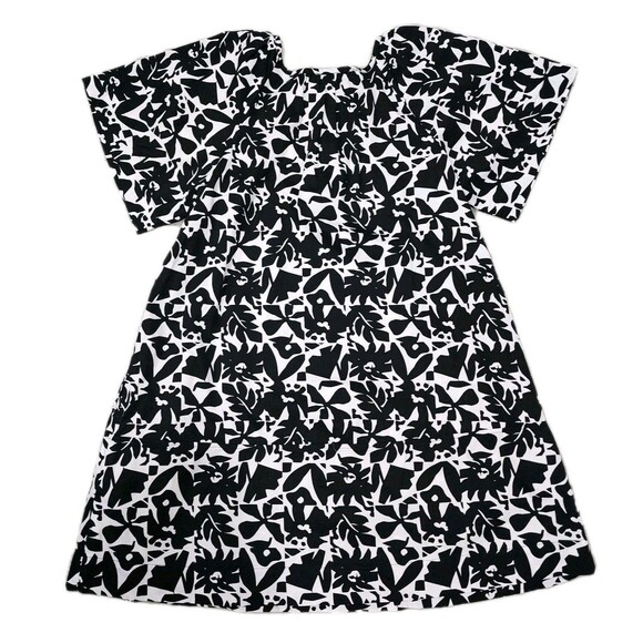 Free Assembly Women's Square Neck Print Mini Dress with Short Sleeves Size Small - Picture 2 of 10